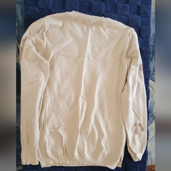 Cream and Tan Patterned Sweater - Picture 3 of 3